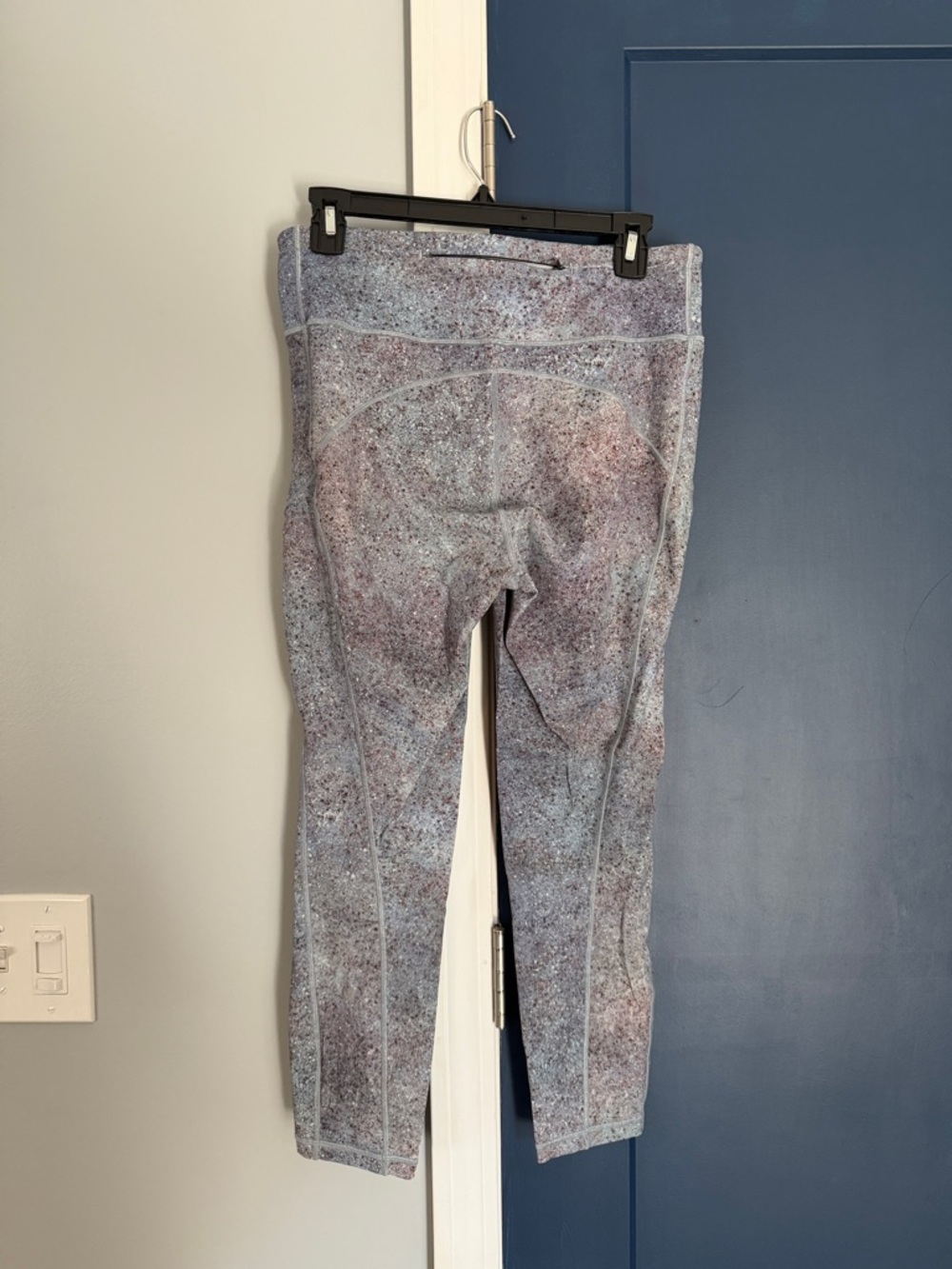 lululemon athletica Speckled Grey/Pink High-Rise Leggings 10 euc galaxy print - Picture 2 of 3